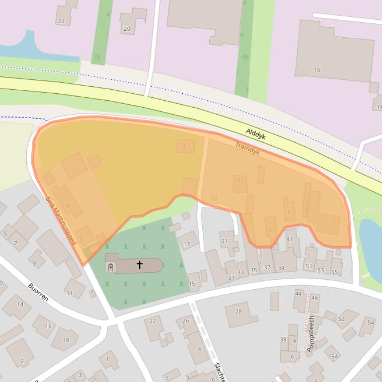 Kaart van postcodegebied 9044ML.