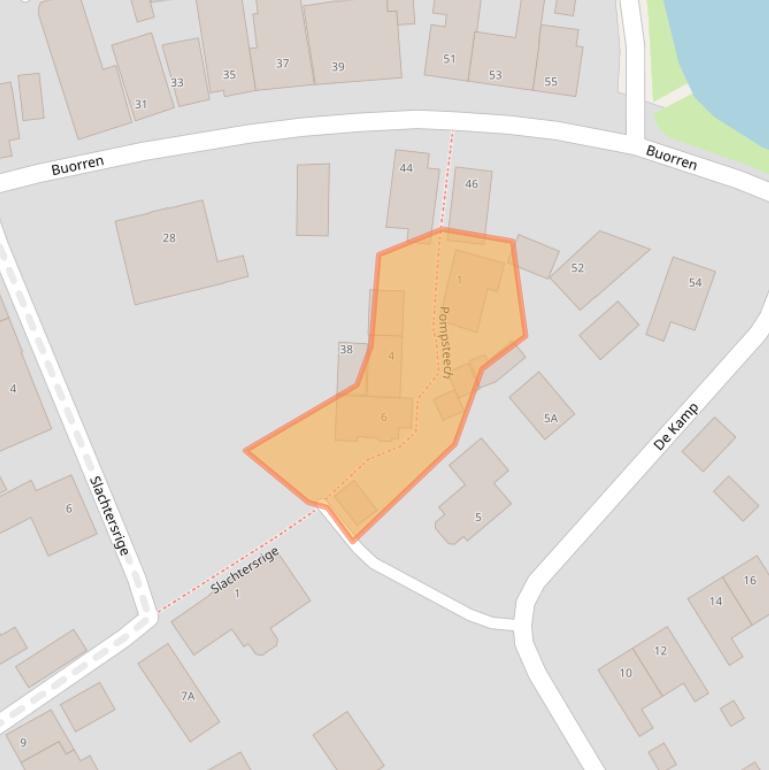 Kaart van postcodegebied 9044MP.