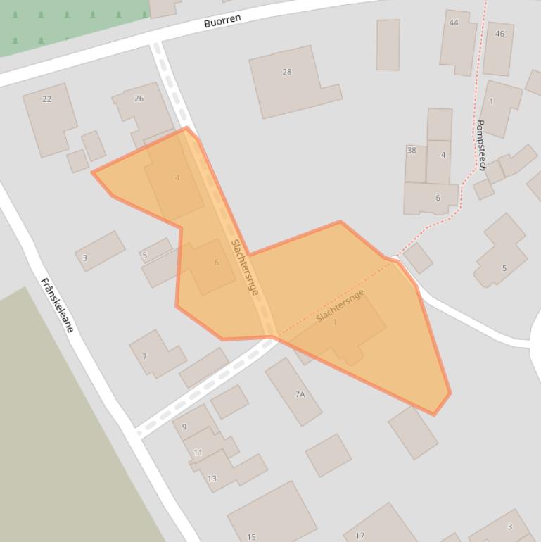 Kaart van postcodegebied 9044MR.