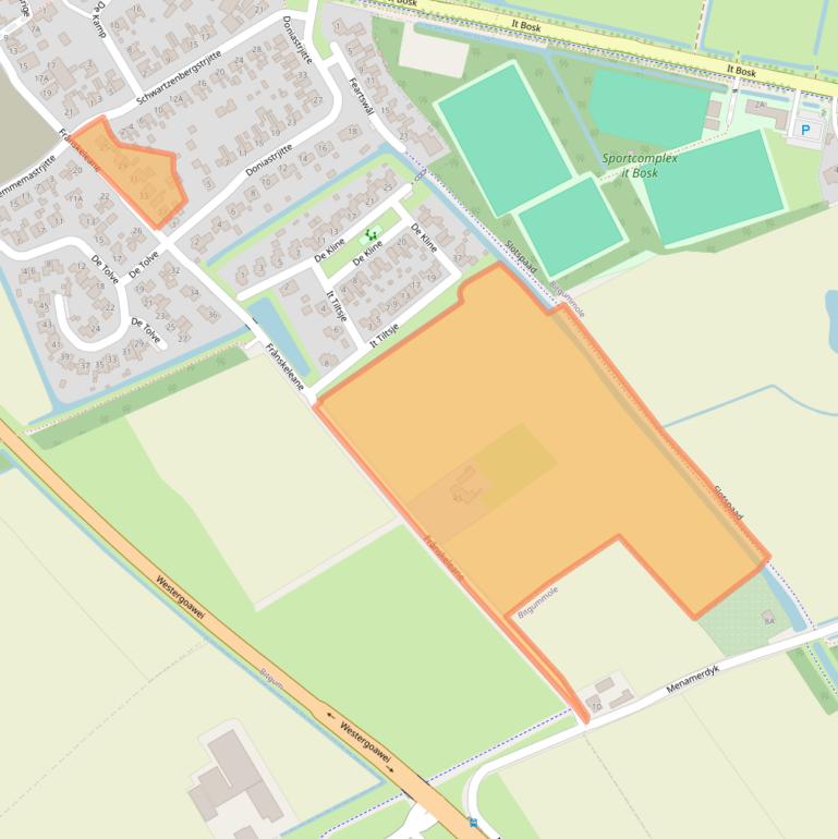 Kaart van postcodegebied 9044NH.