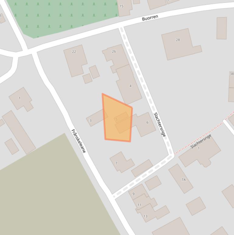 Kaart van postcodegebied 9044NJ.