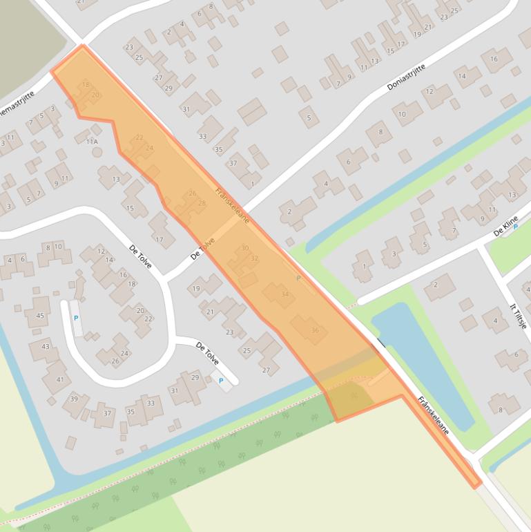 Kaart van postcodegebied 9044NK.