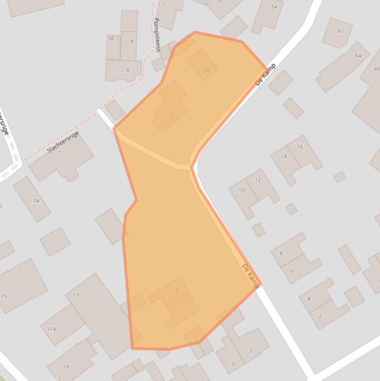 Kaart van postcodegebied 9044NM.