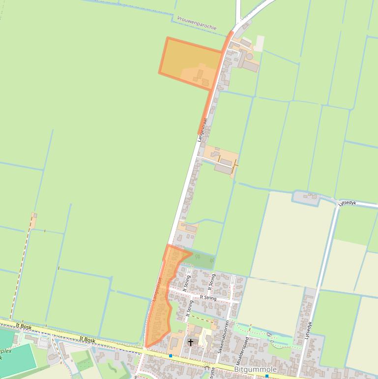 Kaart van postcodegebied 9045PB.