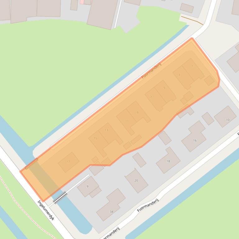 Kaart van postcodegebied 9045RH.