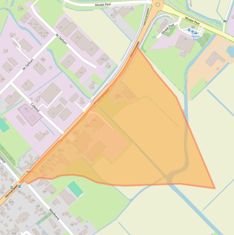 Kaart van postcodegebied 9047JD.