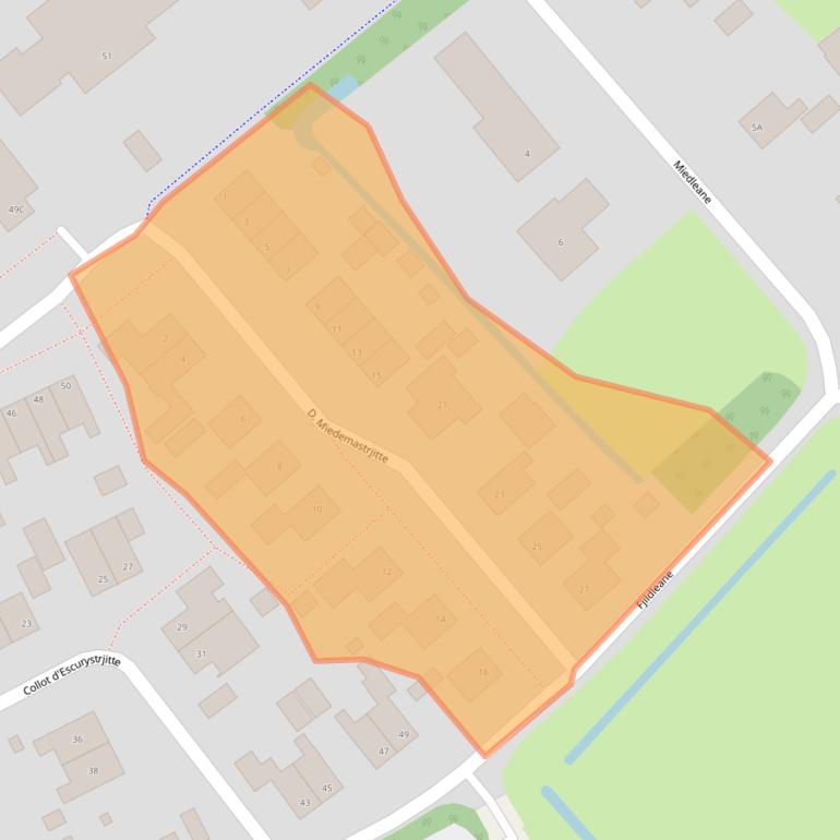 Kaart van postcodegebied 9047JG.