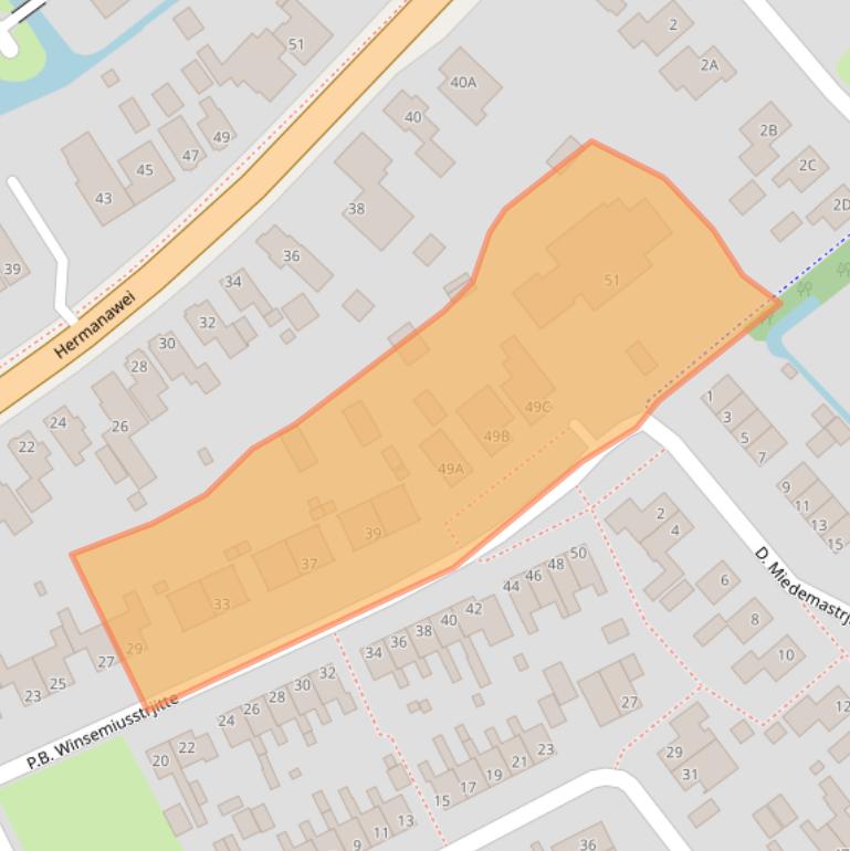 Kaart van postcodegebied 9047JJ.