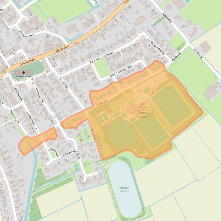 Kaart van postcodegebied 9047JR.