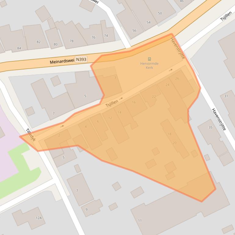 Kaart van postcodegebied 9047KE.