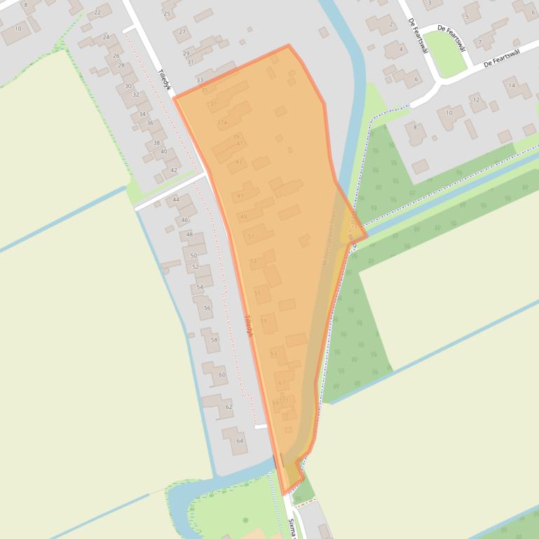 Kaart van postcodegebied 9047KH.