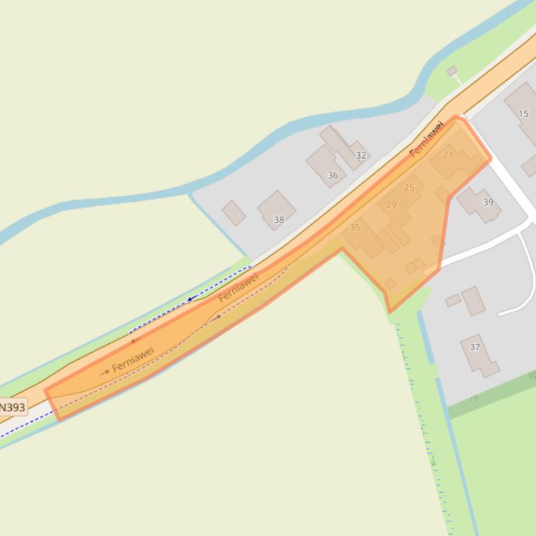 Kaart van postcodegebied 9047KN.