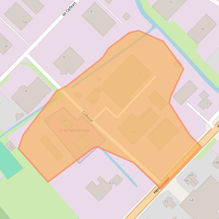 Kaart van postcodegebied 9047KV.