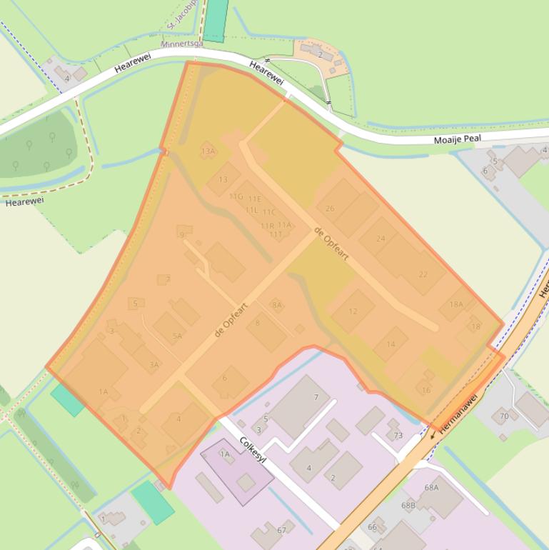 Kaart van postcodegebied 9047KW.