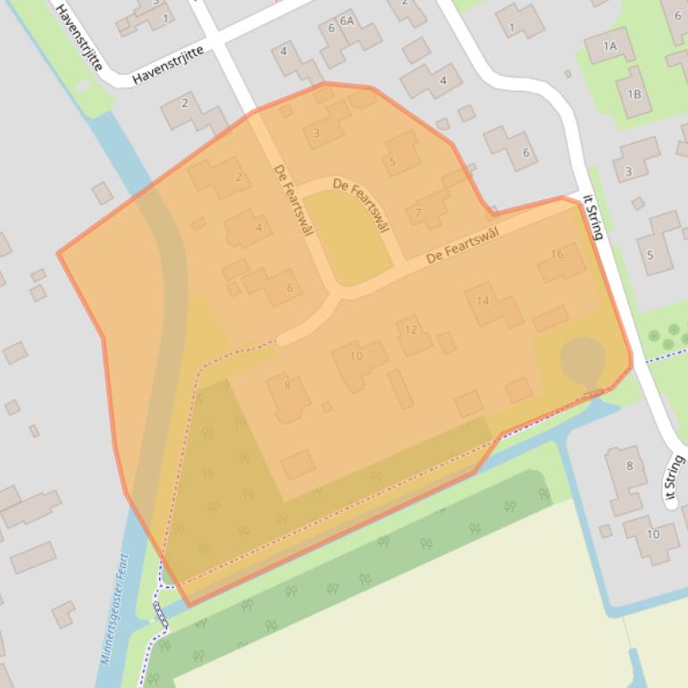 Kaart van postcodegebied 9047LA.