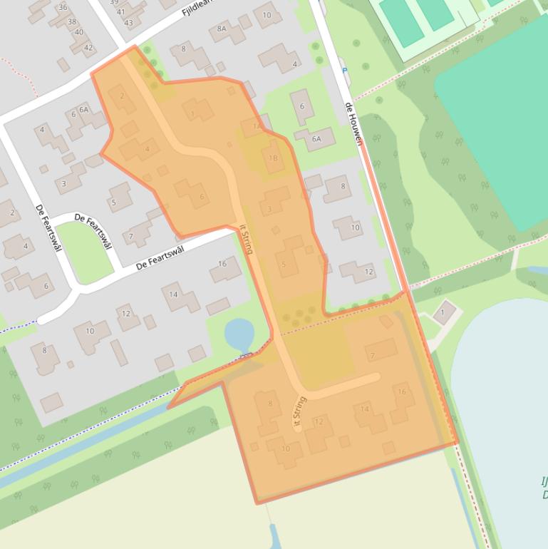 Kaart van postcodegebied 9047LB.
