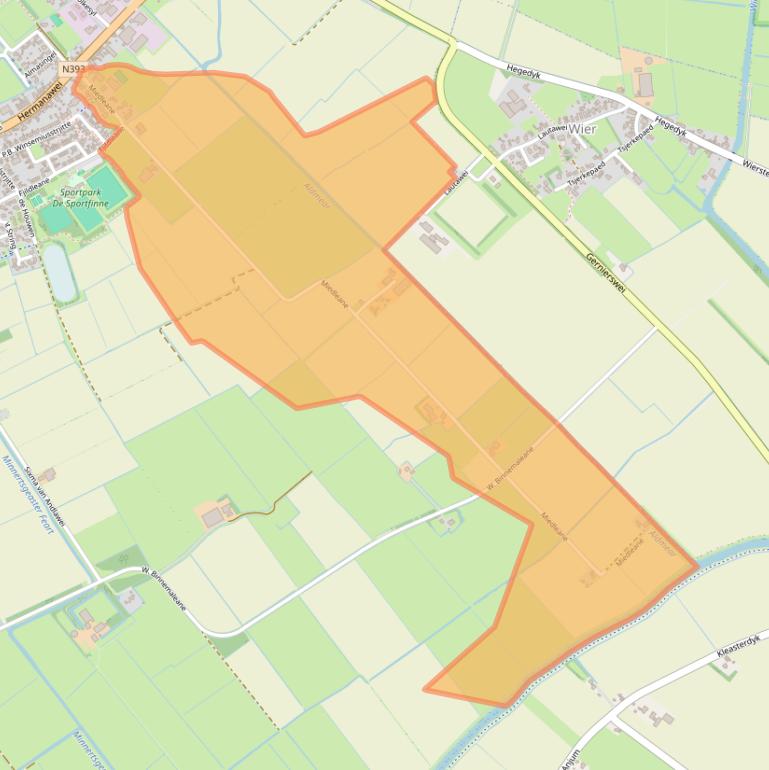 Kaart van postcodegebied 9047VM.