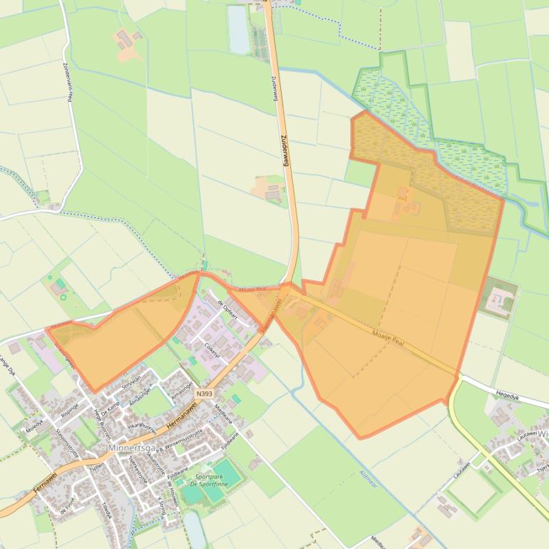 Kaart van postcodegebied 9047VN.