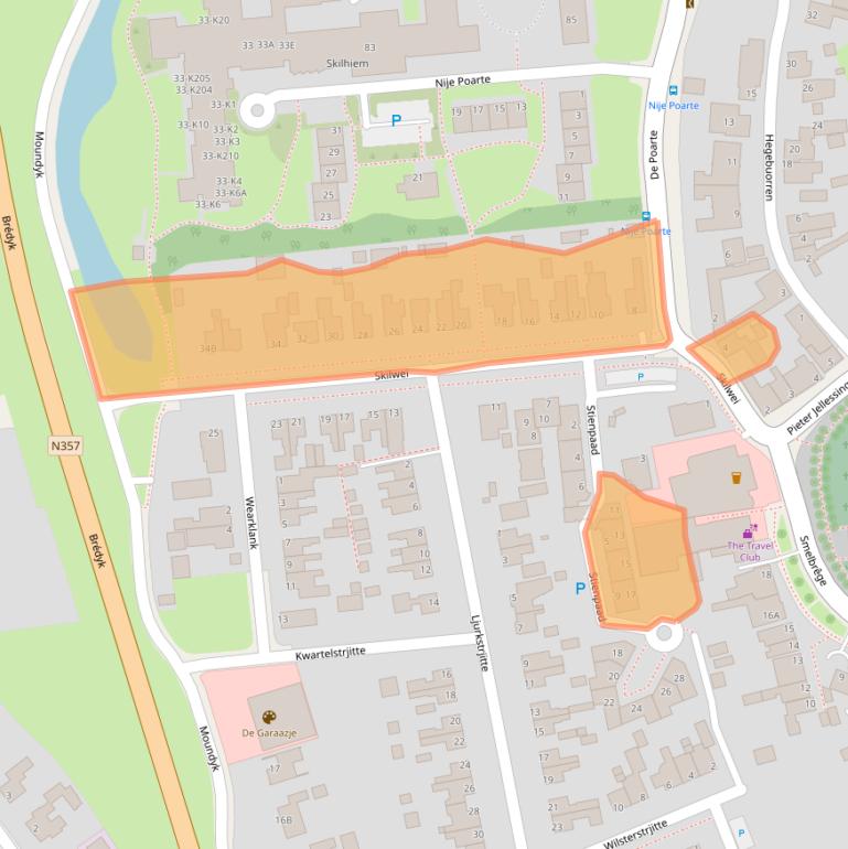 Kaart van postcodegebied 9051AG.