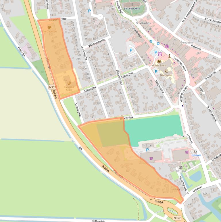 Kaart van postcodegebied 9051AH.