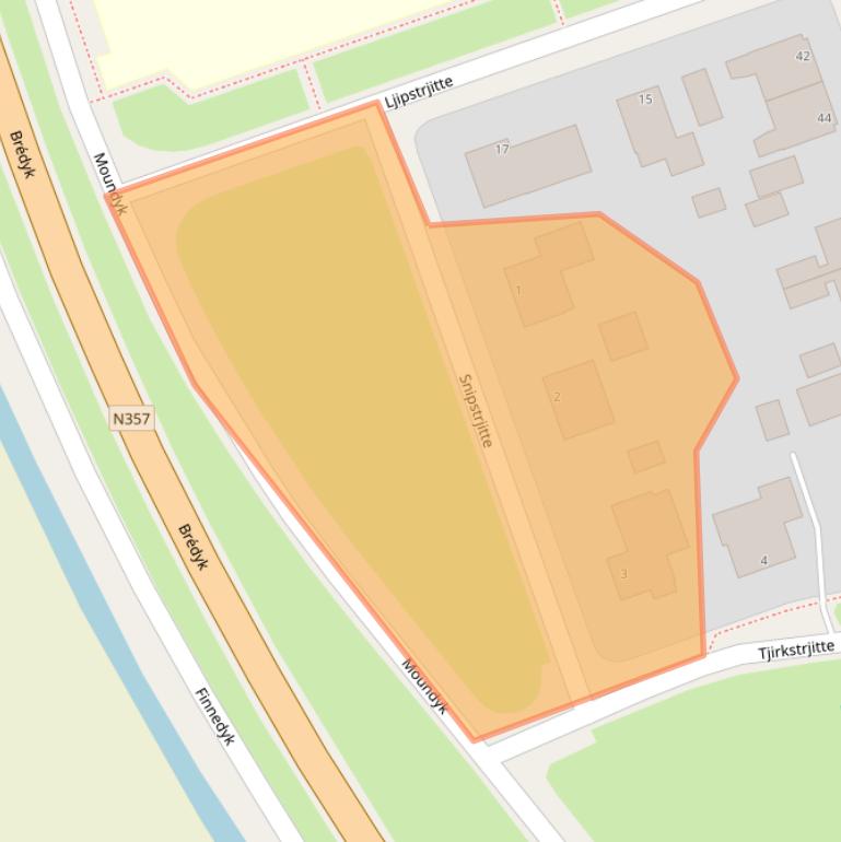 Kaart van postcodegebied 9051AT.