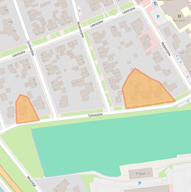 Kaart van postcodegebied 9051AZ.