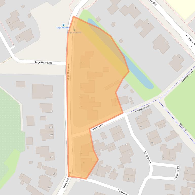Kaart van postcodegebied 9051BL.