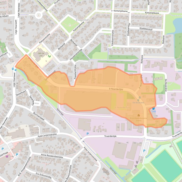 Kaart van postcodegebied 9051BM.