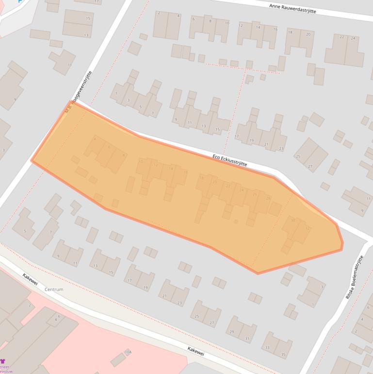 Kaart van postcodegebied 9051CC.