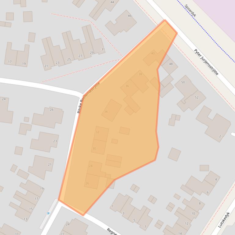 Kaart van postcodegebied 9051CJ.