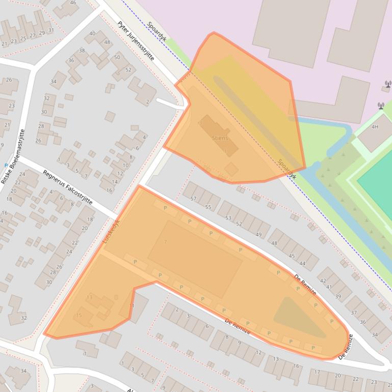 Kaart van postcodegebied 9051CK.