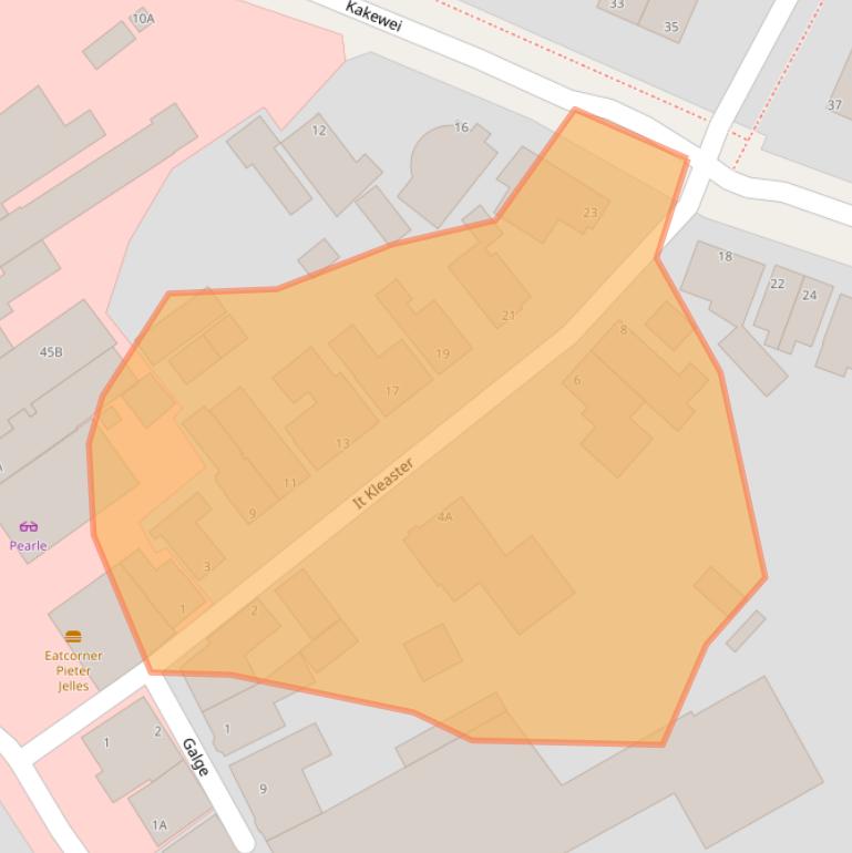 Kaart van postcodegebied 9051CP.