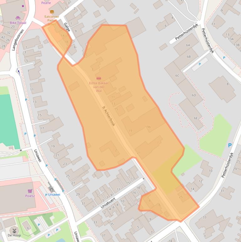 Kaart van postcodegebied 9051CS.