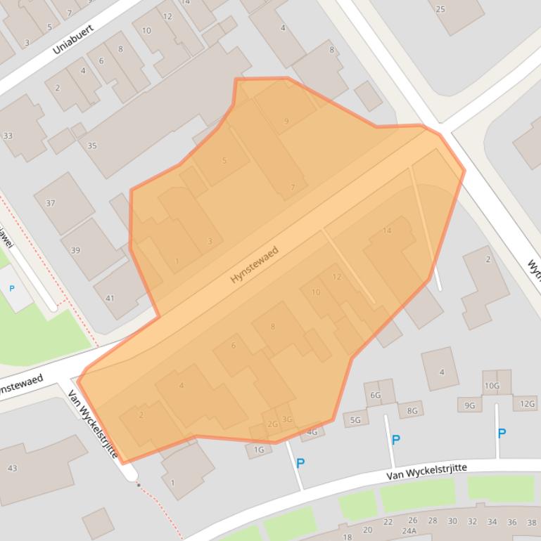 Kaart van postcodegebied 9051CV.