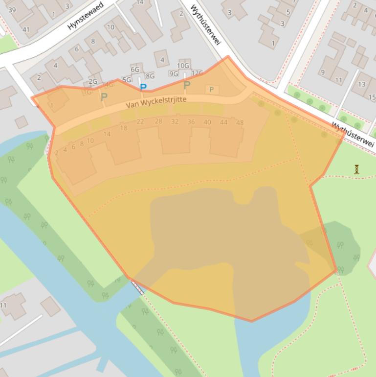 Kaart van postcodegebied 9051CW.