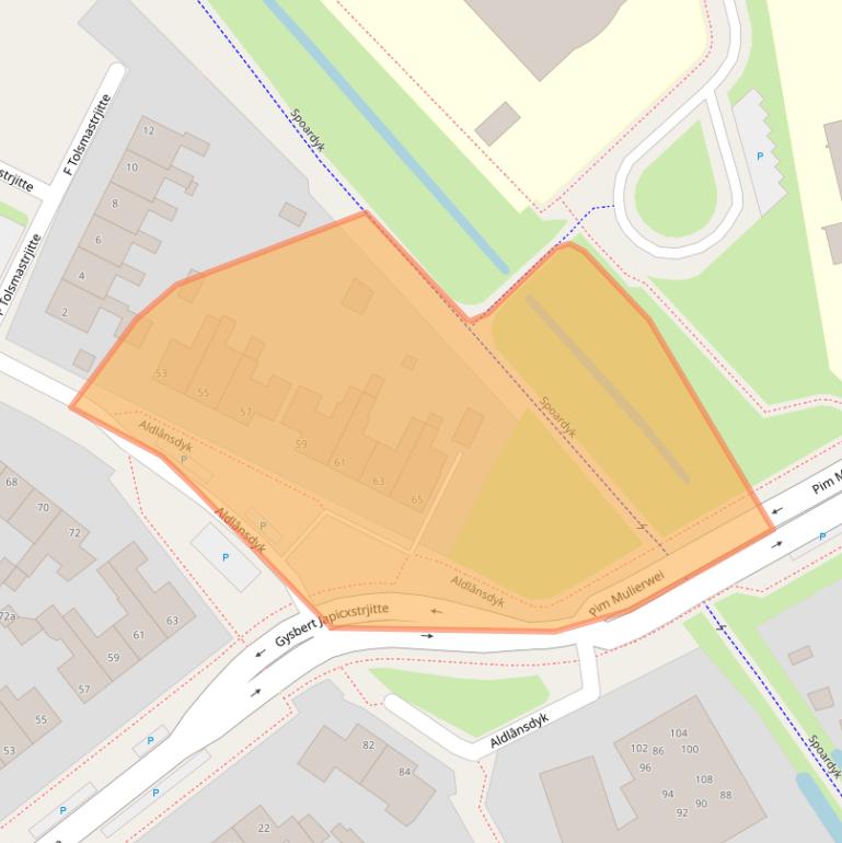Kaart van postcodegebied 9051DD.