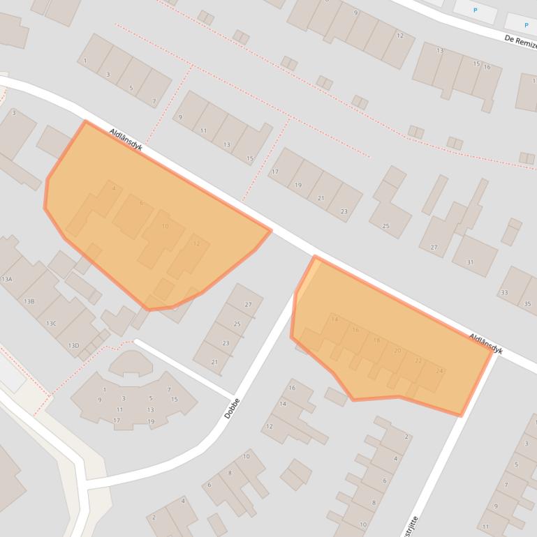 Kaart van postcodegebied 9051DE.