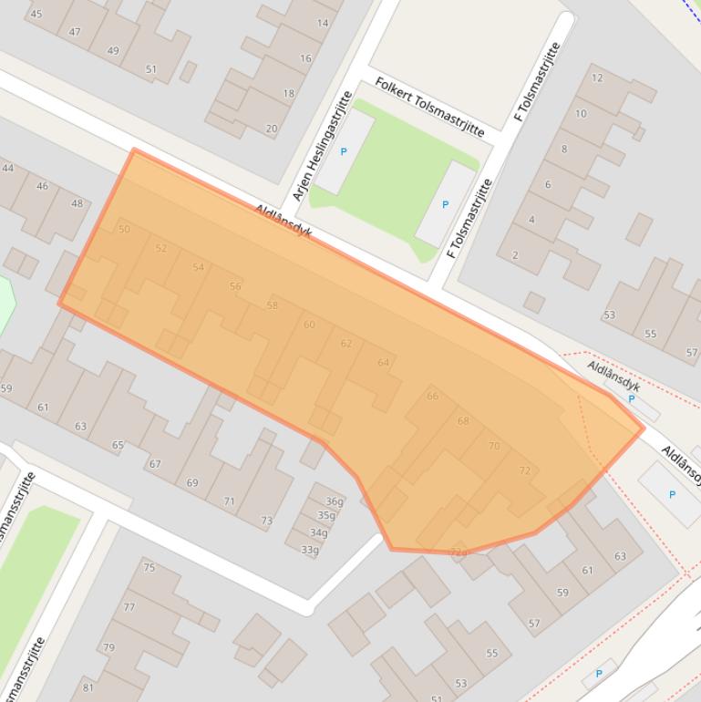 Kaart van postcodegebied 9051DH.