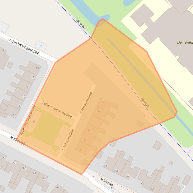 Kaart van postcodegebied 9051DL.