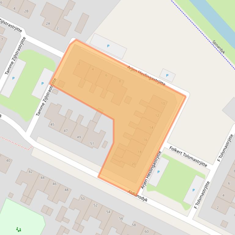 Kaart van postcodegebied 9051DM.