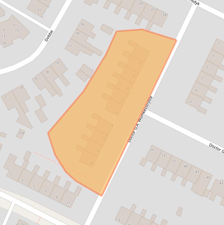 Kaart van postcodegebied 9051DR.