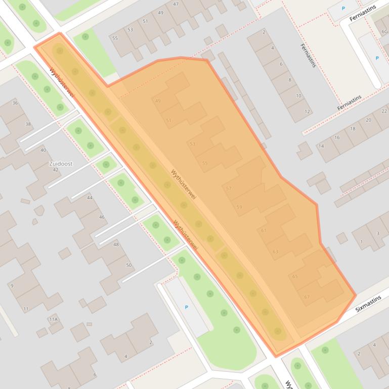 Kaart van postcodegebied 9051EE.