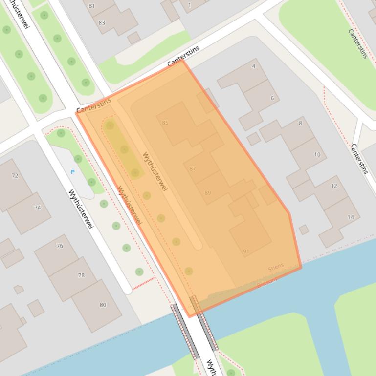 Kaart van postcodegebied 9051EH.