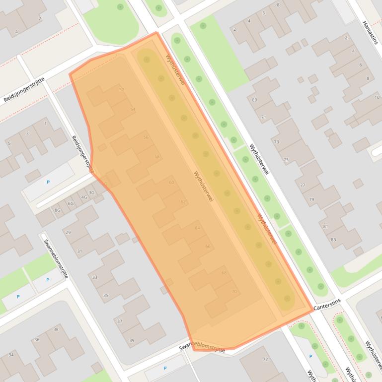 Kaart van postcodegebied 9051EL.