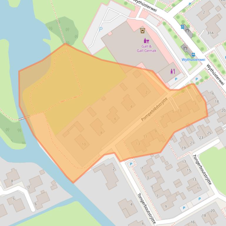 Kaart van postcodegebied 9051ES.