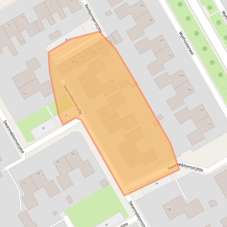 Kaart van postcodegebied 9051EX.