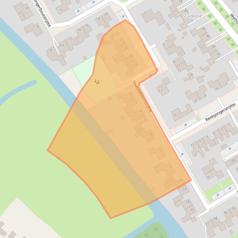 Kaart van postcodegebied 9051EZ.