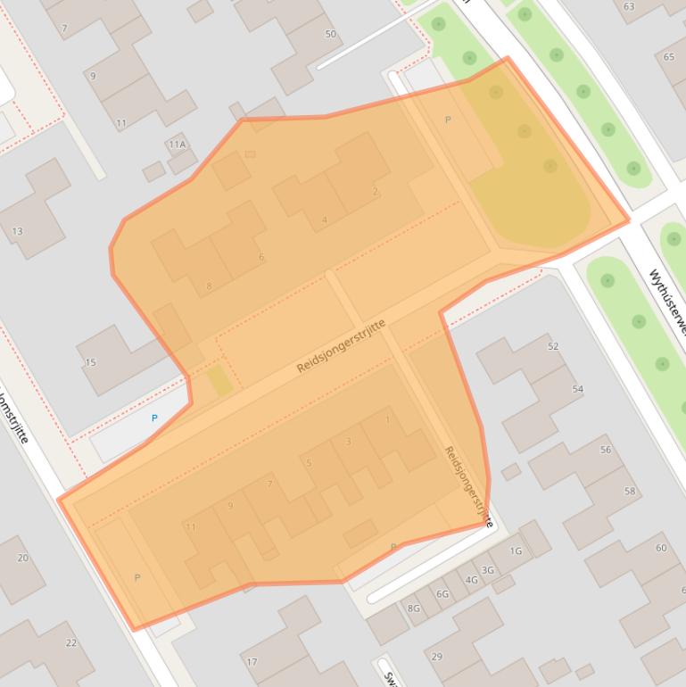 Kaart van postcodegebied 9051GB.