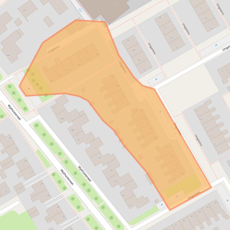 Kaart van postcodegebied 9051GG.