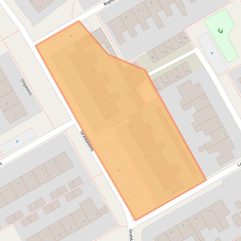 Kaart van postcodegebied 9051GJ.